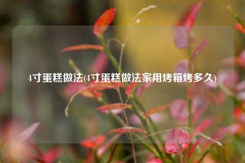 4寸蛋糕做法(4寸蛋糕做法家用烤箱烤多久)