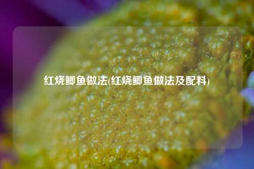 红烧鲫鱼做法(红烧鲫鱼做法及配料)